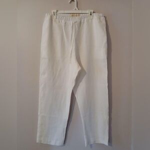 NPL White Linen Pants